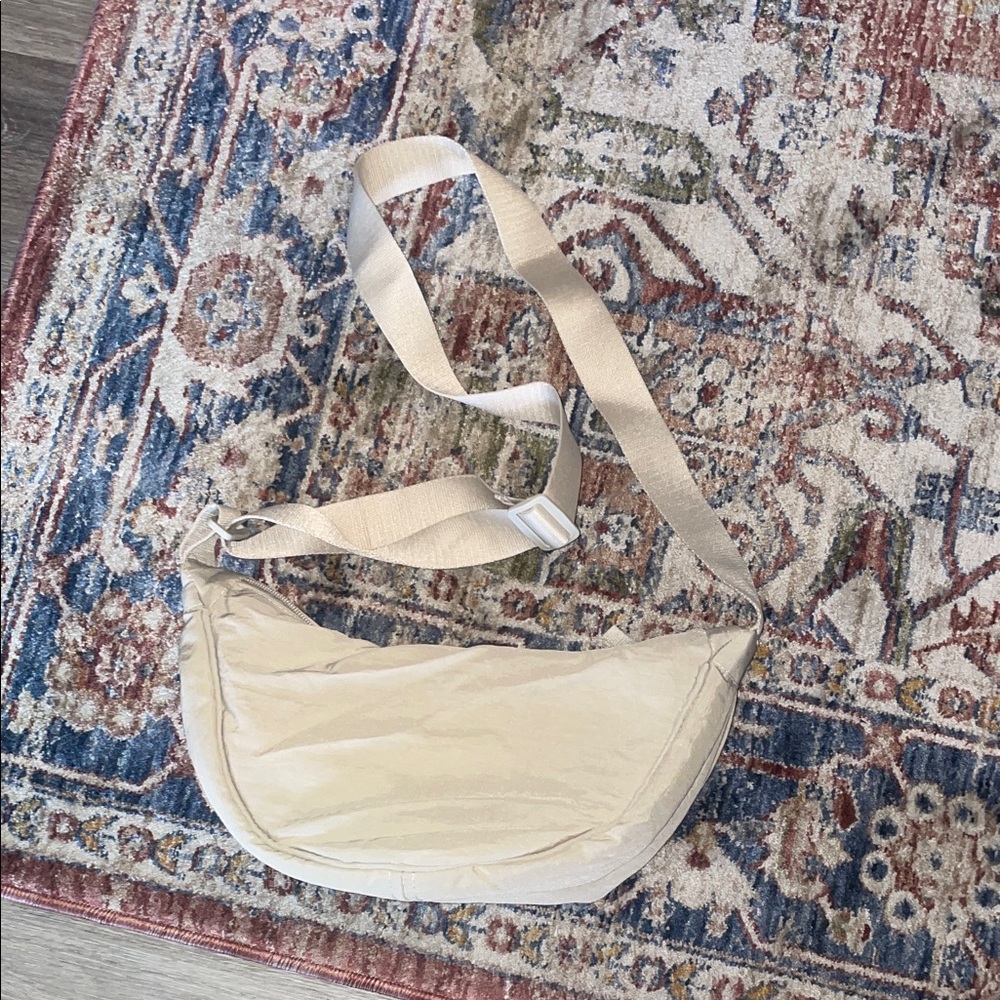 Stylish Cream Crossbody Bag